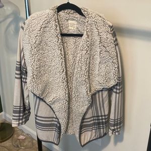 Sherpa lined cardigan